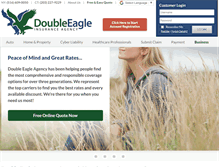 Tablet Screenshot of doubleeagleagency.com